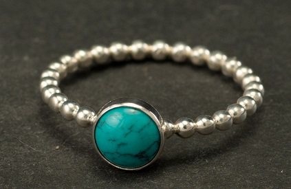 Turquoise Stone Silver Ring