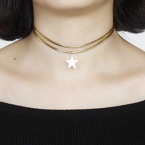 Double strand choker for girls