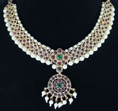 Choker Bharatanatyam Temple Jewellery