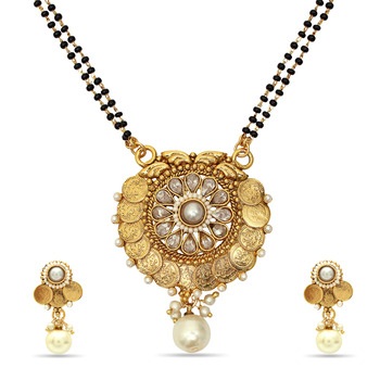 Studded Gold Platted Mangalsutra