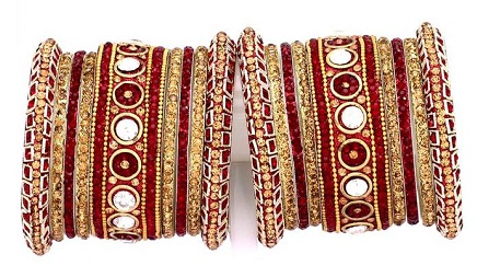 Gujarati and Rajasthani Bridal Bangle Sets