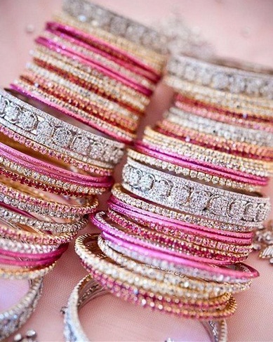 Bridal Bangle Sets in Crystals