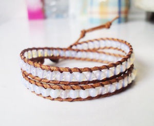 Wrap Oval Leather Handmade Anklets