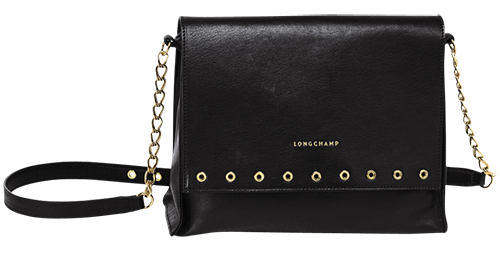 Black Leather Cross Body Bag