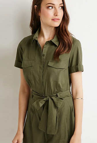 Short Green Jumpsuit