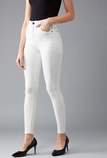 White Skinny Jeans With High Waist