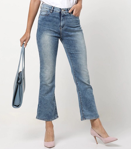 Medium Washed Denim With Bootcut