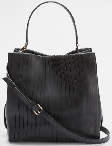 Pleated Bucket Bag