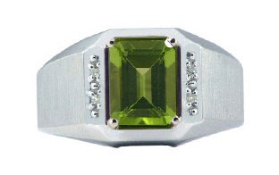 Peridot Ring for Men