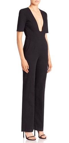 Deep V-neck Jumpsuit