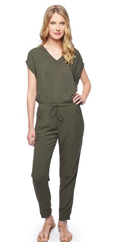 Casual Wear V-neck Jumpsuit