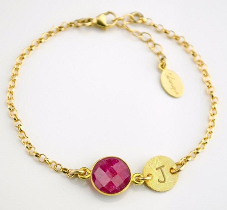 Birthstone Ruby Bracelet -5