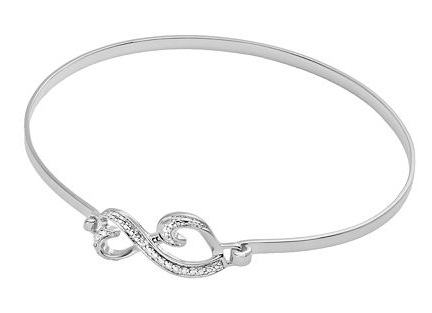 Double heart bracelet