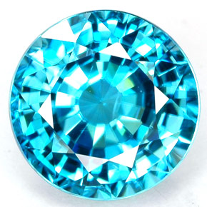 Blue zircon December birthstone