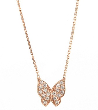 Rose Gold Butterfly Necklace