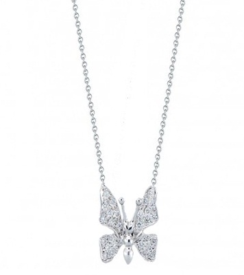 Diamond Butterfly Necklace