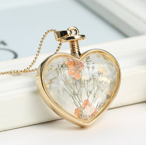 Glass Style Locket Pendant