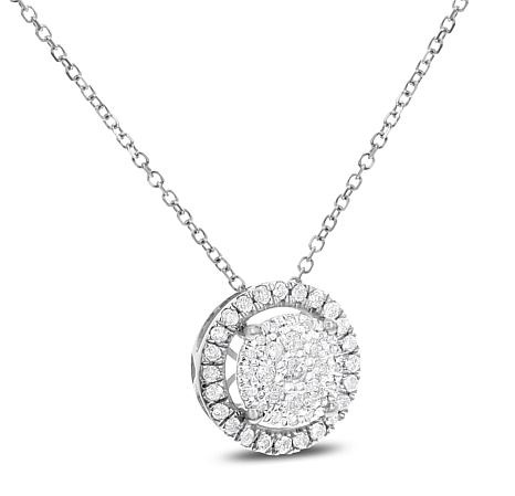 Diamond Style Rounded Locket Pendant