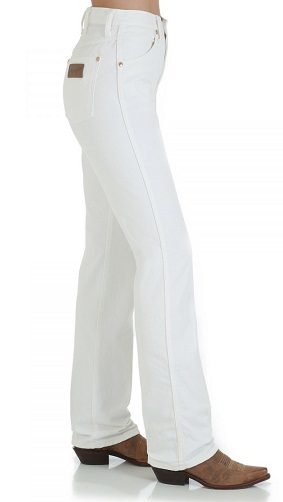 White Cow Boy Tapered Jeans Designs for Women